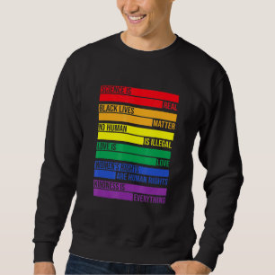 Sweatshirt L'Amour Est L'Amour La Science Est Réelle - Rainbo