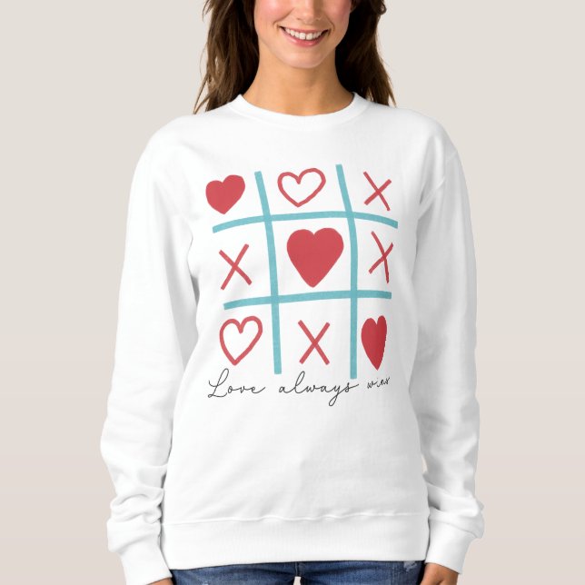 Sweatshirt L'amour gagne toujours (Devant)