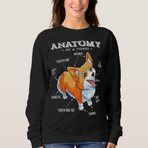 Sweatshirt L'anatomie d'un Chien drôle de T-shirt Corgi