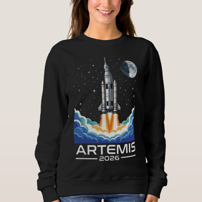 Sweatshirt Lancement d'Artemis vers la Lune (Devant)