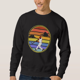Sweatshirt lanceur de baseball rétro et receveur de baseball