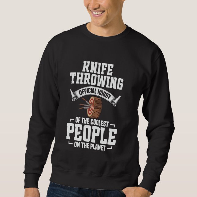Sweatshirt LanceurDeCouteaux Officiel PasseTemps LancementDeC (Devant)