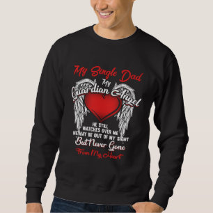 Sweatshirt L'ange gardien mon papa célibataire Noël il regard