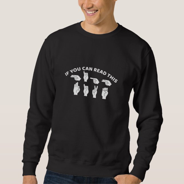 Sweatshirt Langue des signes américaine (Devant)