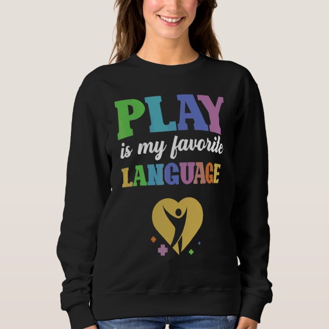 Sweatshirt Langue préférée Physique Thérapie graphique (Devant)