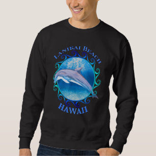 Sweatshirt Lanikai Beach Hawaii Hi Vacation Souvenir Dolphin