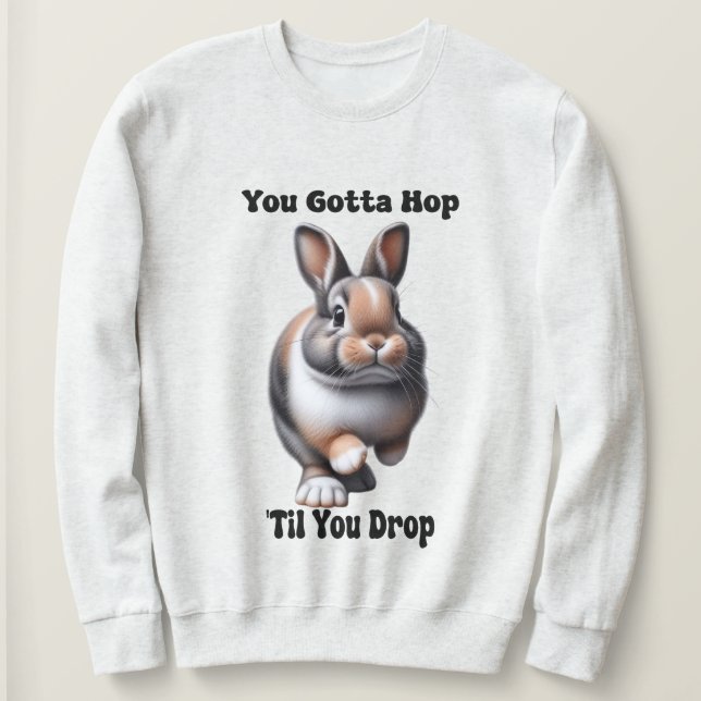 Sweatshirt Lapin à couper mignon (Design devant)