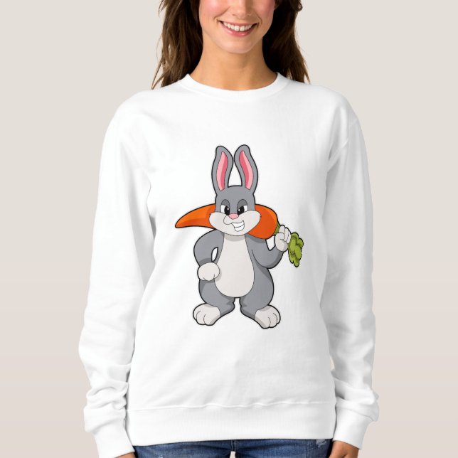 Sweatshirt Lapin avec carotte (Devant)