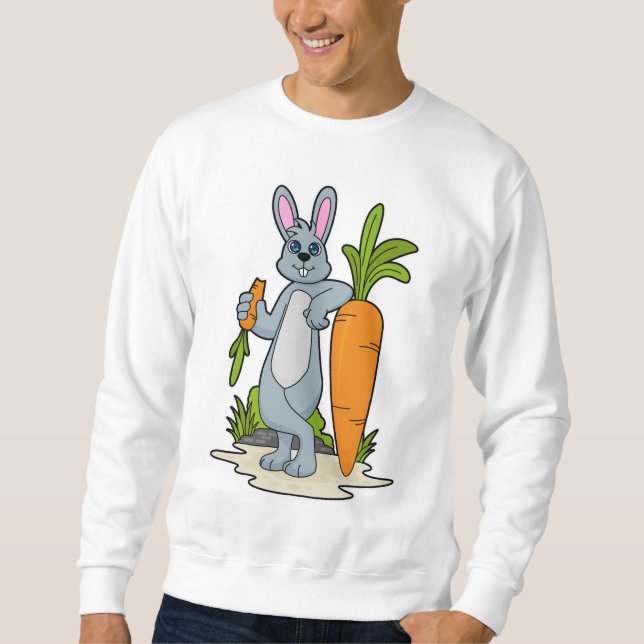 Sweatshirt Lapin avec carotte (Devant)