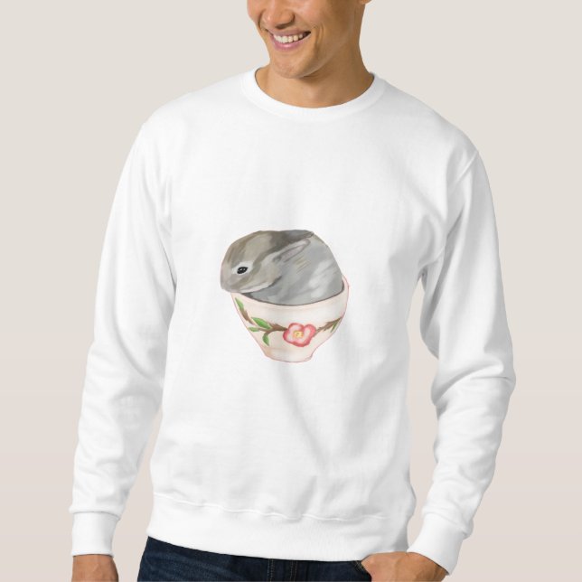 Sweatshirt lapin de tasse (Devant)