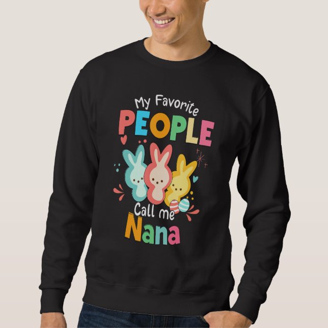 Sweatshirt Lapin Lapin Fête des Mères Mon peuple favori appel (Devant)
