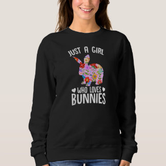 Sweatshirt Lapin Lapin Une Fille Qui Aime Les Lapins Premium