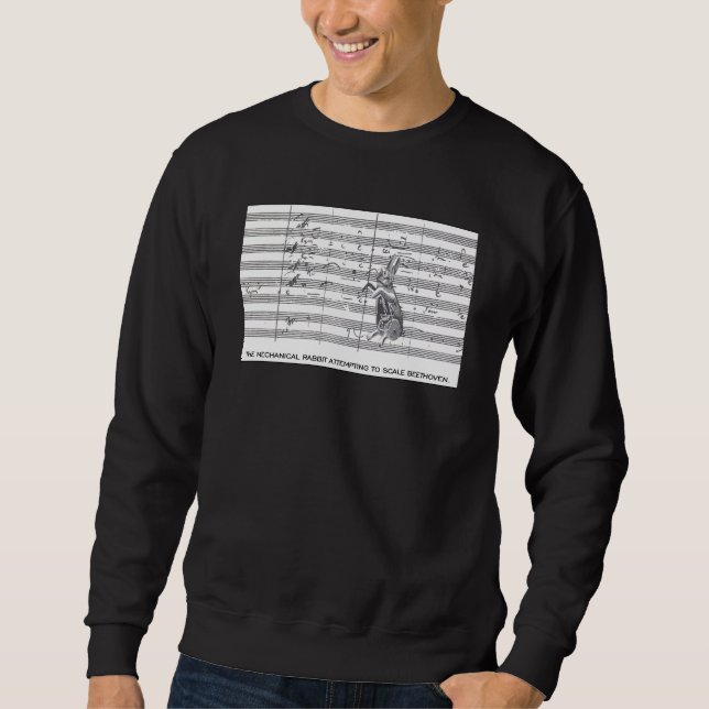Sweatshirt Lapin mécanique et Beethoven (Devant)