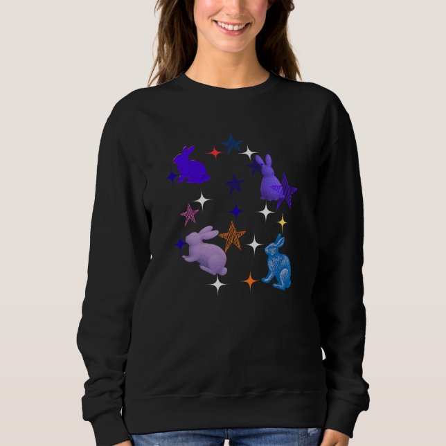 Sweatshirt Lapins de la galaxie de rêve (Devant)