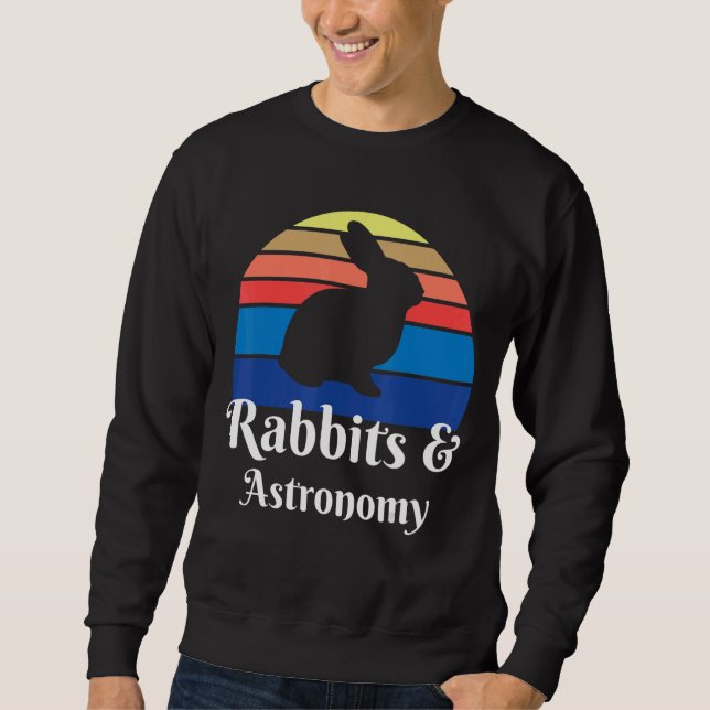 Sweatshirt Lapins Et Astronomie (Devant)