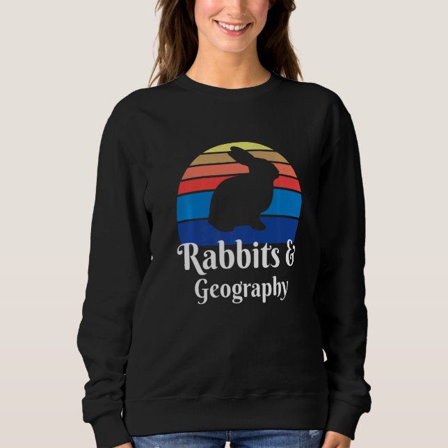 Sweatshirt Lapins Et Géographie   (Devant)