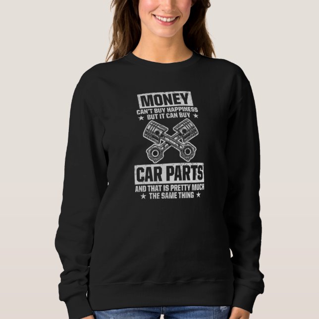 Sweatshirt L'argent ne peut pas acheter le bonheur, mais il p (Devant)