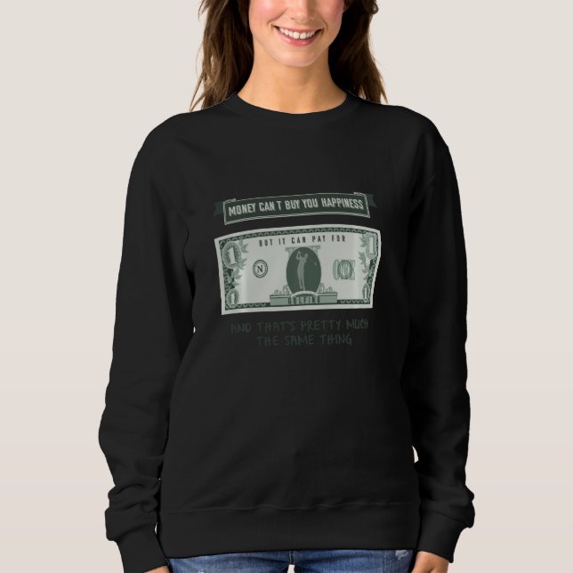 Sweatshirt L'Argent Ne Peut Pas Vous Acheter Le Bonheur Golf  (Devant)