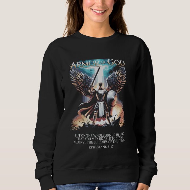 Sweatshirt L'Armure Complète de Dieu - Ephésiens 617 (Devant)