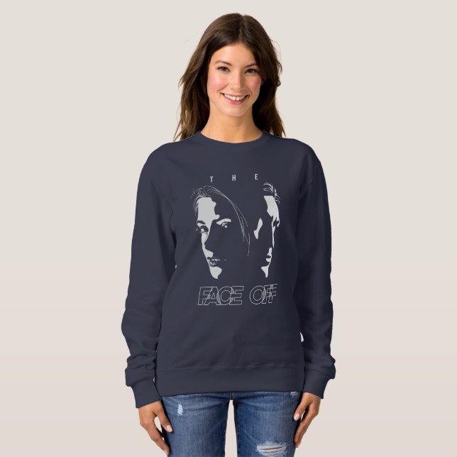 Sweatshirt L'art de la silhouette face à face humain | Femmes (Devant entier)