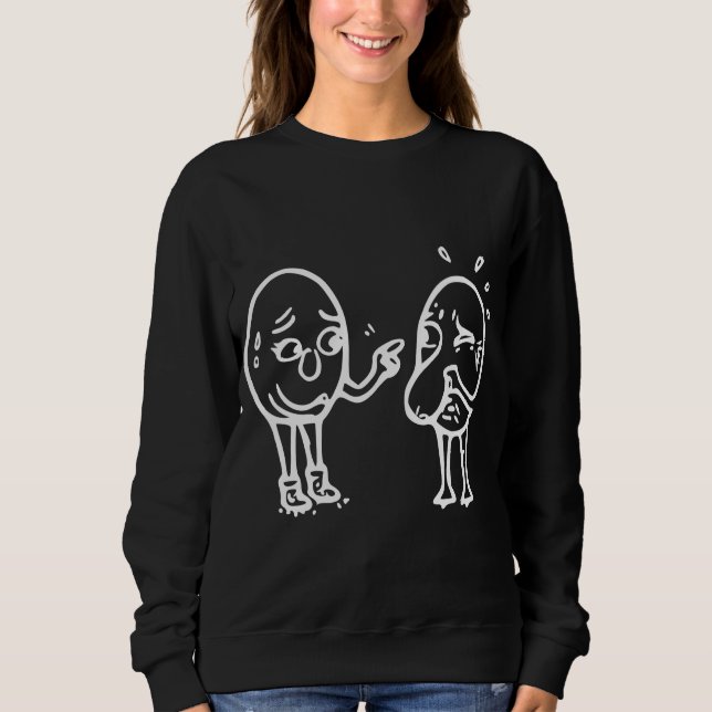 Sweatshirt L'art de l'oeuf RG RA (Devant)