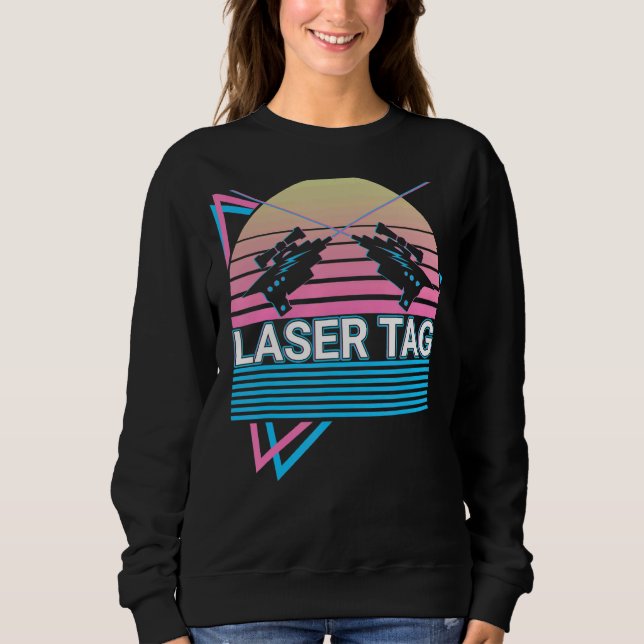 Sweatshirt Laser Tag Jeu Lasertag Retro (Devant)