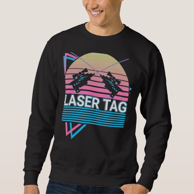 Sweatshirt Laser Tag Jeu Lasertag Retro (Devant)
