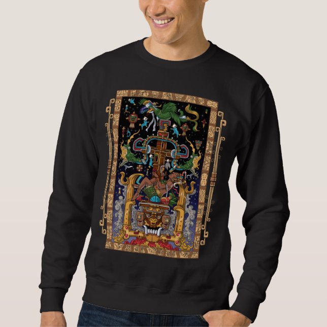 Sweatshirt L'astronaute maya King Pakal (Devant)