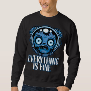Sweatshirt L'astronaute zombie va bien