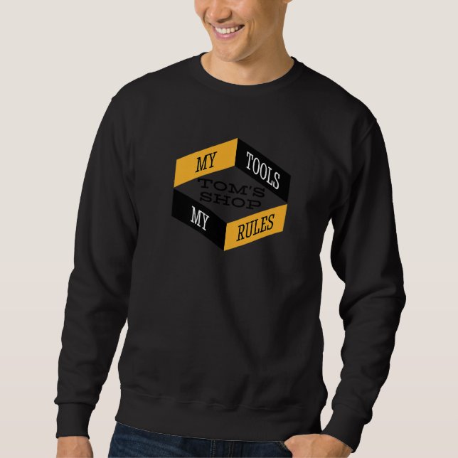 Sweatshirt L'Atelier de Tom Mes Outils Mes Règles Menuisier M (Devant)