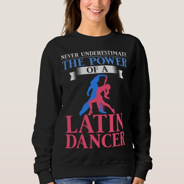 Sweatshirt Latin Dance Music Shoes Lessons Beginner Workout D (Devant)
