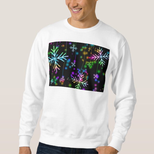 Sweatshirt L'atmosphère festive et animée de Noël de Slippery (Devant)