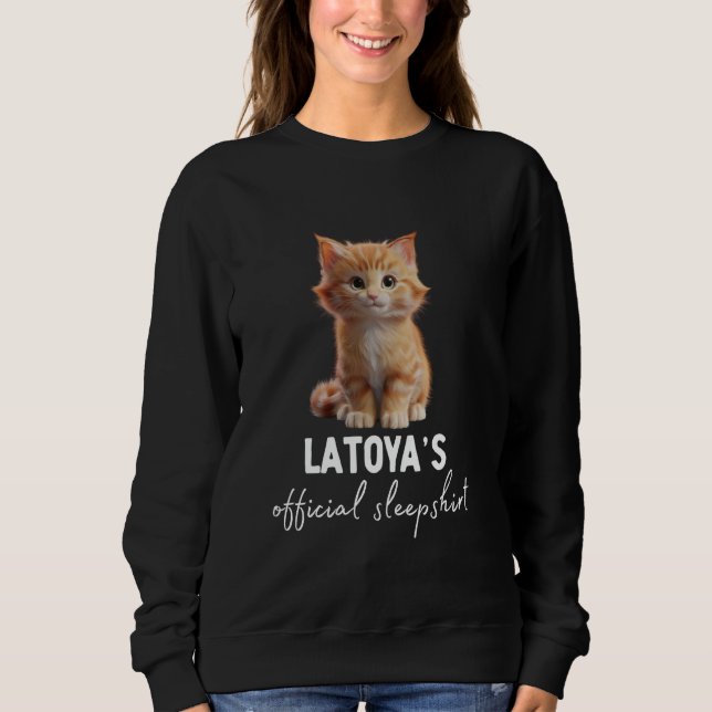 Sweatshirt LATOYA'S Official Cat Sleepshirt Pyjama (Devant)