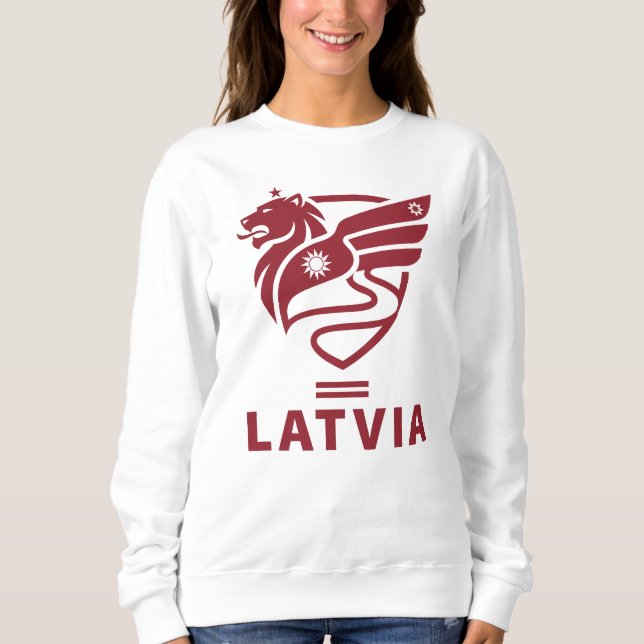 Sweatshirt Latvia Baltic State Northern Europe (Devant)