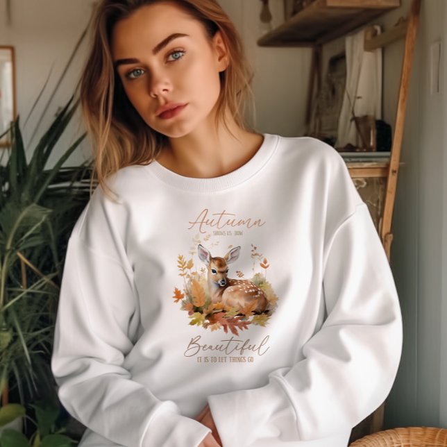 SWEATSHIRT L'AUTOMNE NOUS MONTRE COMBIEN IL EST BEAU DE LAISS (Créateur téléchargé)