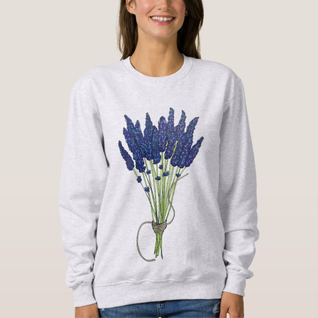 Sweatshirt Lavandula Lavender Bund Herbe Jardin Fleur Violet (Devant)