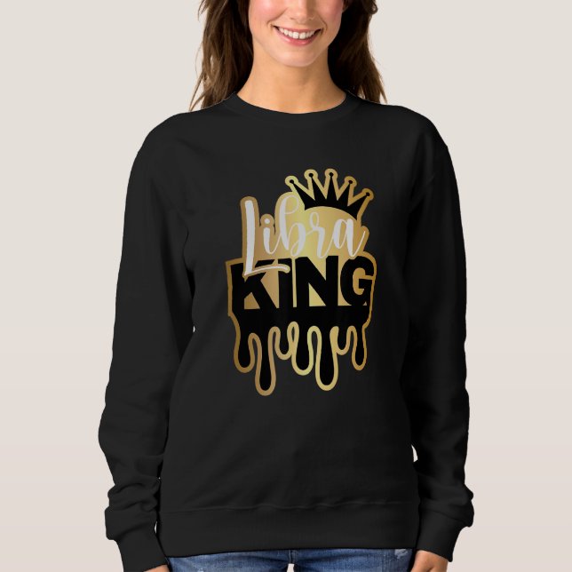 Sweatshirt Laver Libra King Zodiac (Devant)