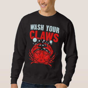 Sweatshirt Lavez vos pinces crabe de Dungeness ébullition fru