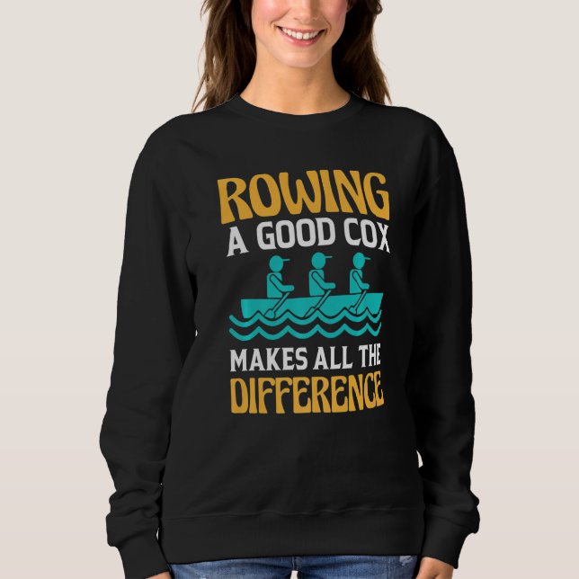 Sweatshirt L'aviron Un bon barreur fait toute la différence (Devant)