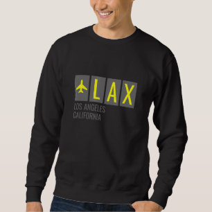 Sweatshirt Lax Los Angeles California Airport Code