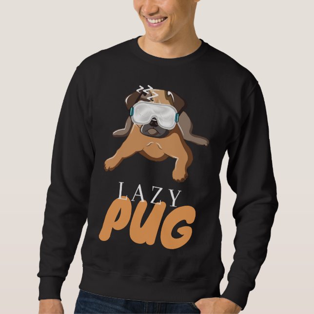 Sweatshirt Lazy Carlin mignon cadeau chien Classic T-shirt 29 (Devant)