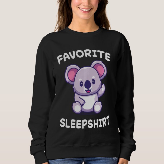 Sweatshirt Lazy Koala Koalas Ours Nap Dormir Pyjama (Devant)