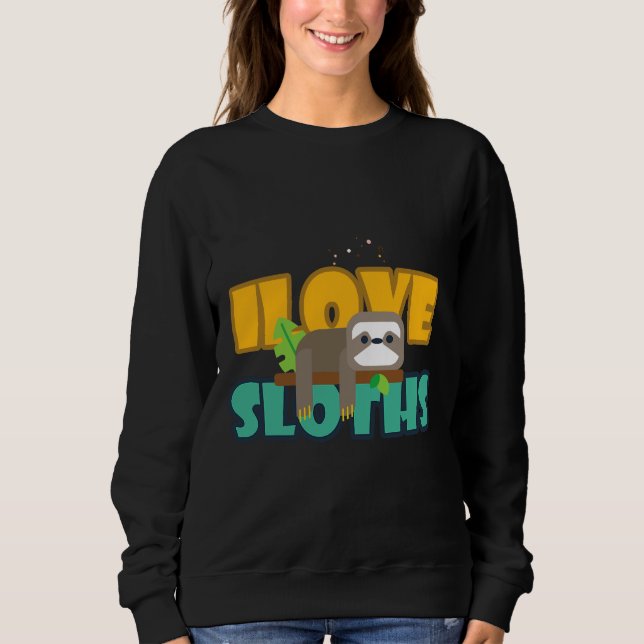 Sweatshirt Lazy Sloth 53 (Devant)