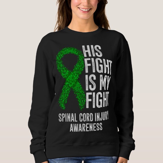 Sweatshirt LCI Son combat est mon combat Sensibilisation aux  (Devant)