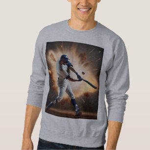 Sweatshirt Le Baseball Super Jouer À La Course À Domicile,