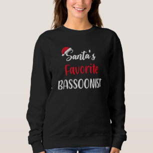 Sweatshirt Le bassoniste préféré du Père Noël Basson de Noël