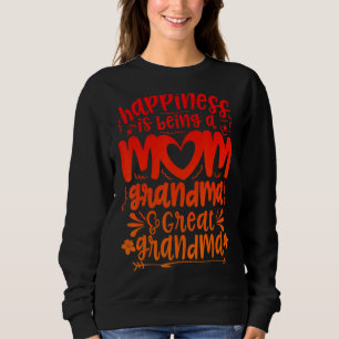 Sweatshirt Le Bonheur Est D'Être Une Maman Grande Grand Grand