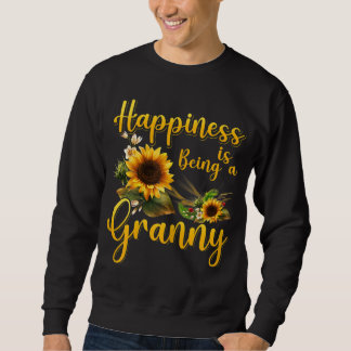 Sweatshirt Le Bonheur Est Être Granny Life Flower Art Grandma