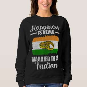 Sweatshirt Le Bonheur Est Marié À Un Mariage Indien Moi