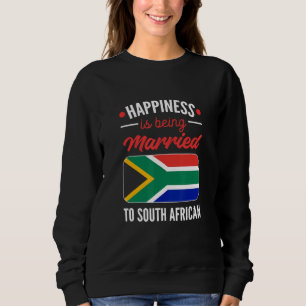 Sweatshirt Le Bonheur Est Marié À Un Sud-Africain